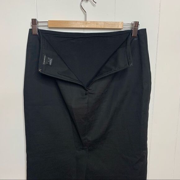 Club Monaco Sz 6 Pencil Skirt Leather Patch Pocket - Picture 4 of 7